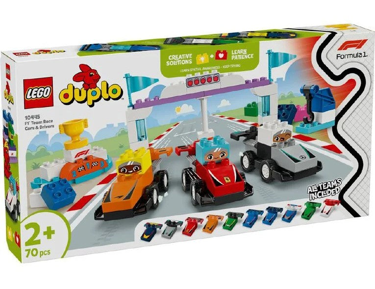 LEGO DUPLO F1 Team Race Cars & Drivers