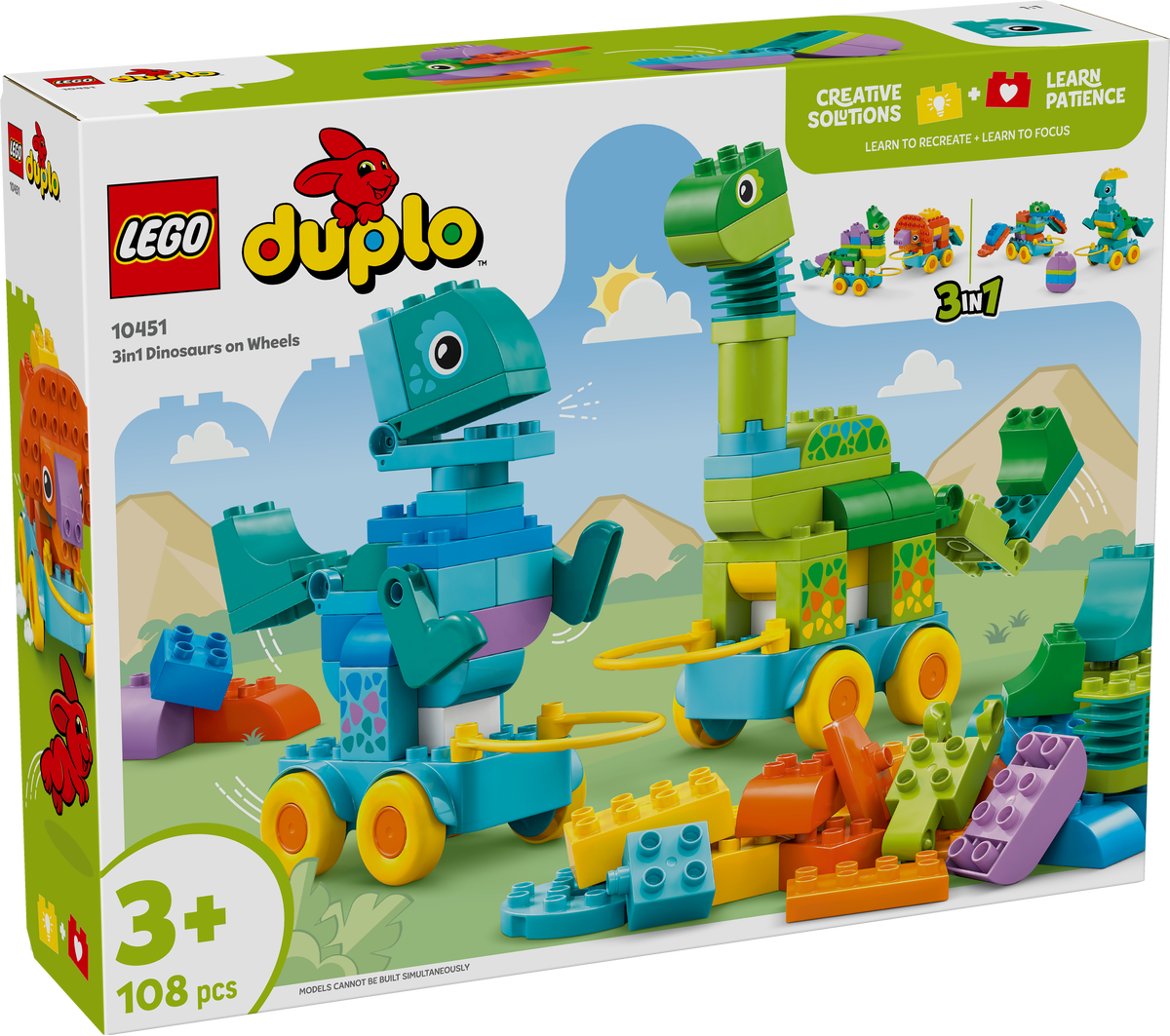 LEGO DUPLO 3-in-1 Dinosaurs on Wheels