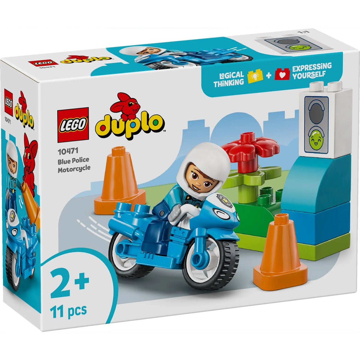 LEGO DUPLO Town Blue Police Motorcycle