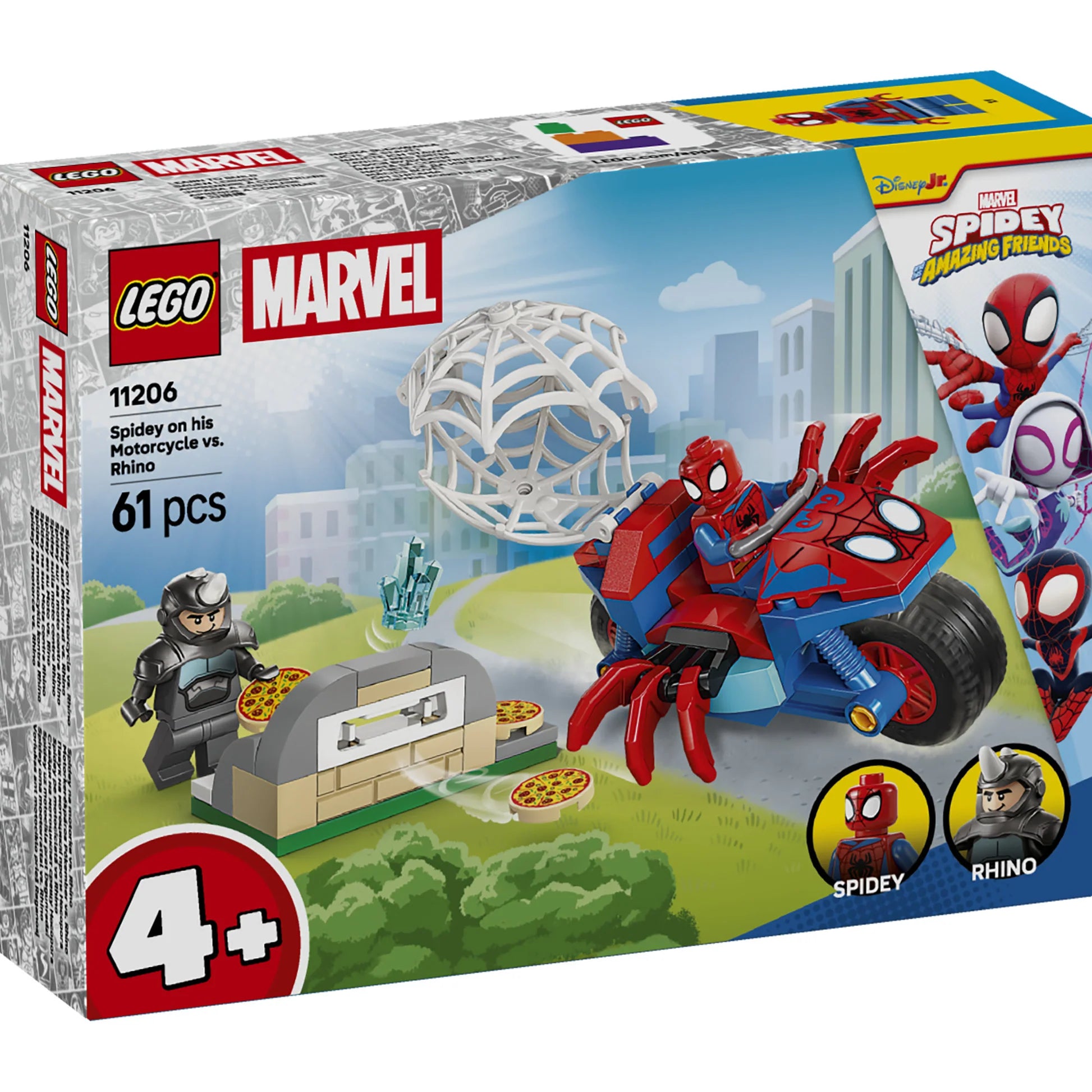 LEGO Marvel Spidey on his Motorcycle vs. Rhino