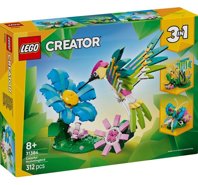 LEGO Creator 3-in-1 Wild Animals: Colourful Hummingbird