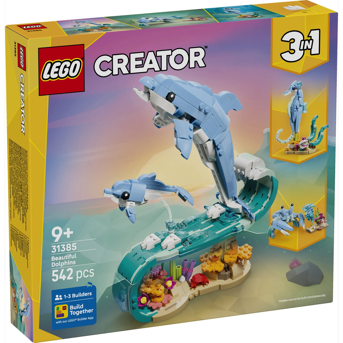 LEGO Creator 3-in-1 Sea Animals: Beautiful Dolphins