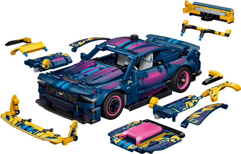 LEGO Technic: Custom Garage Ford Mustang GT Car