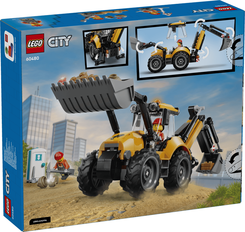 LEGO City: Yellow Backhoe Loader