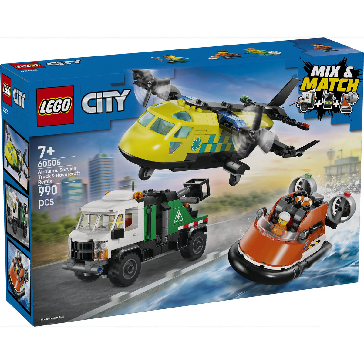 City: Airplane, Service Truck & Hovercraft Remix