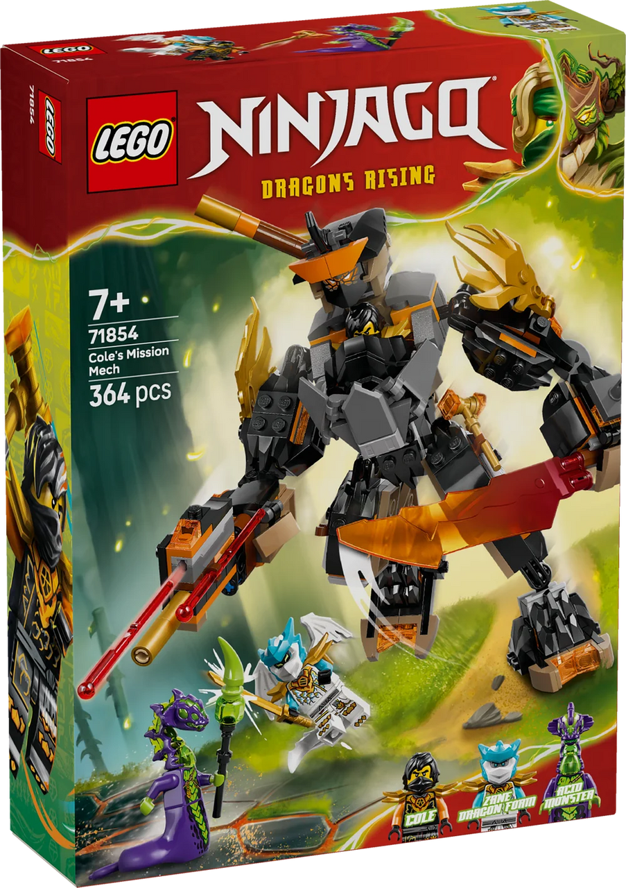 NINJAGO: Cole’s Mission Mech & Dragon Zane