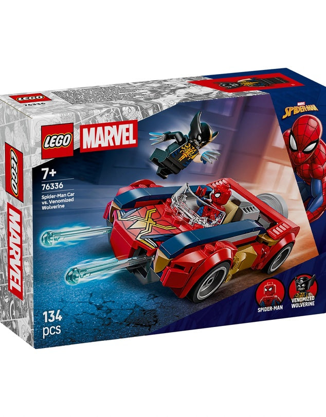 LEGO Marvel Spider-Man Car vs. Venomized Wolverine