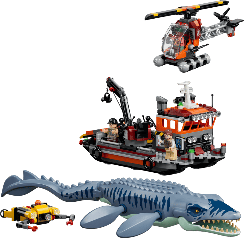 LEGO Jurassic World: Mosasaurus Dinosaur Boat Attack