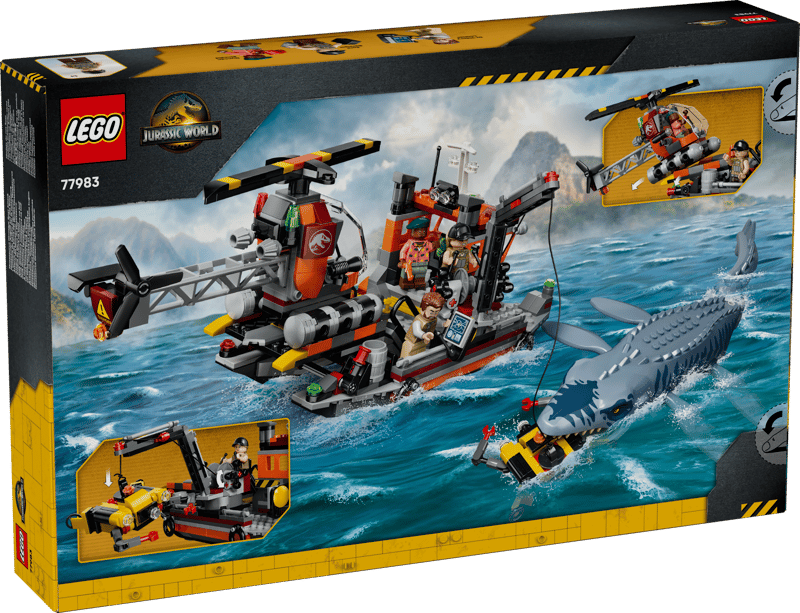 LEGO Jurassic World: Mosasaurus Dinosaur Boat Attack