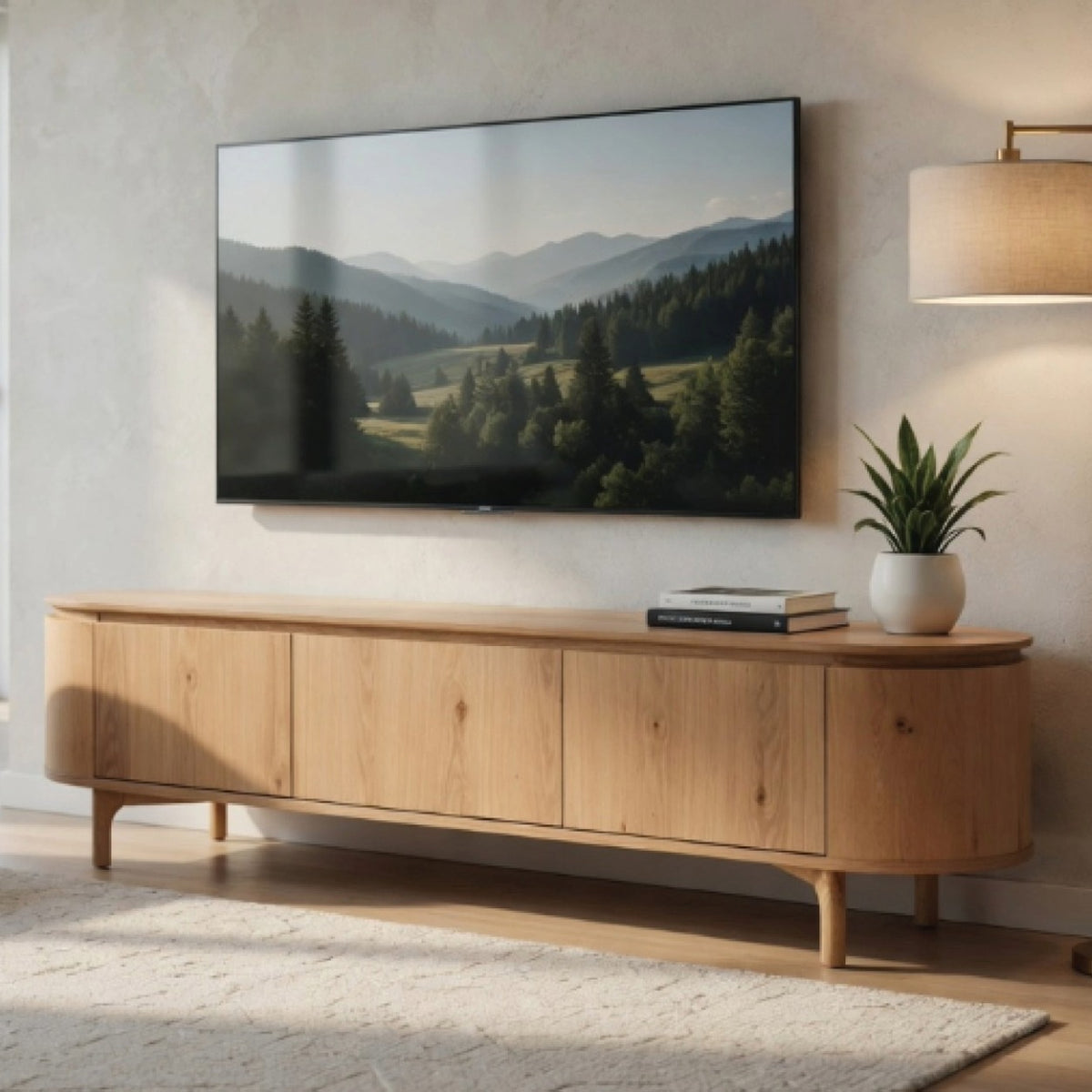 Kontur TV Stand (Natural Oak)
