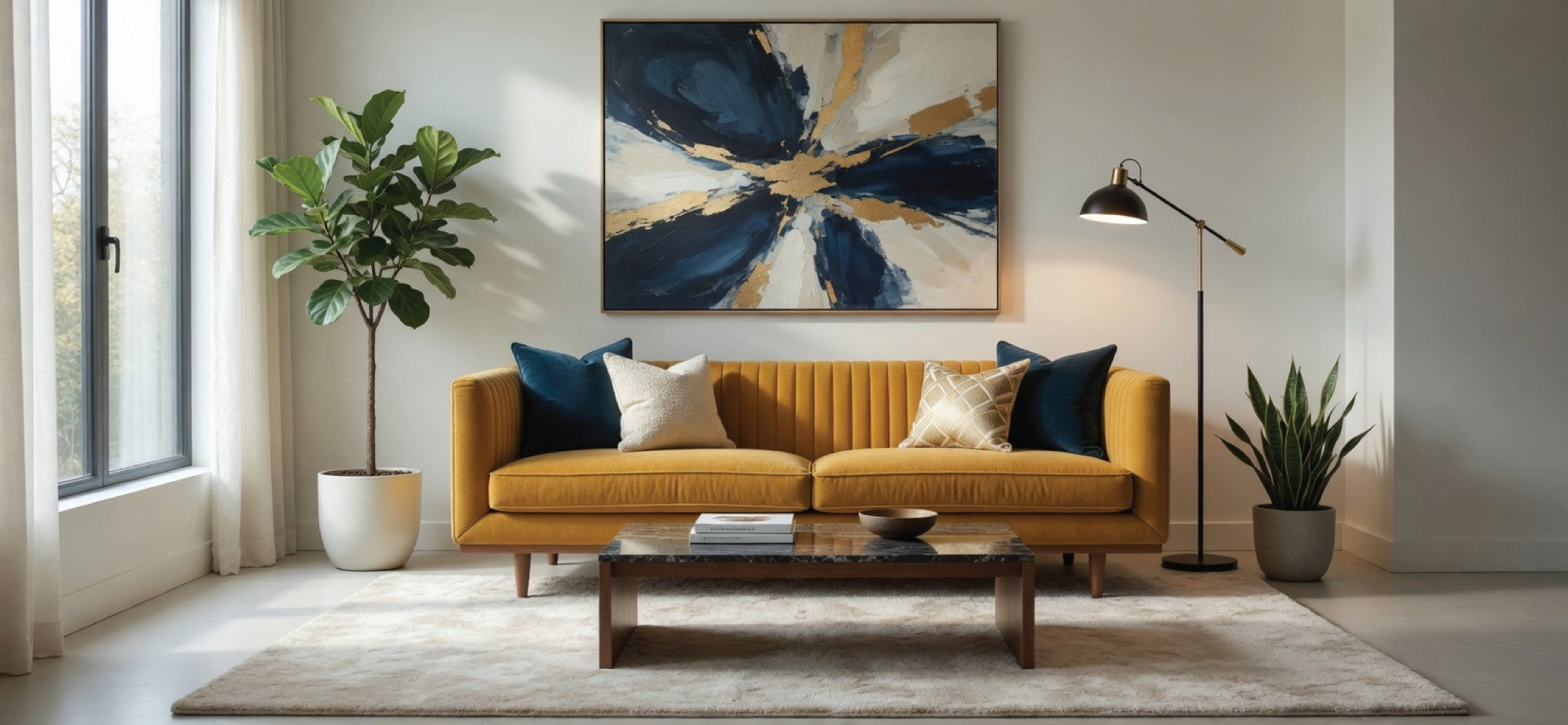 Madison 3 Seater Honey Gold