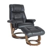 Marmo Chair & Footstool (Leather)