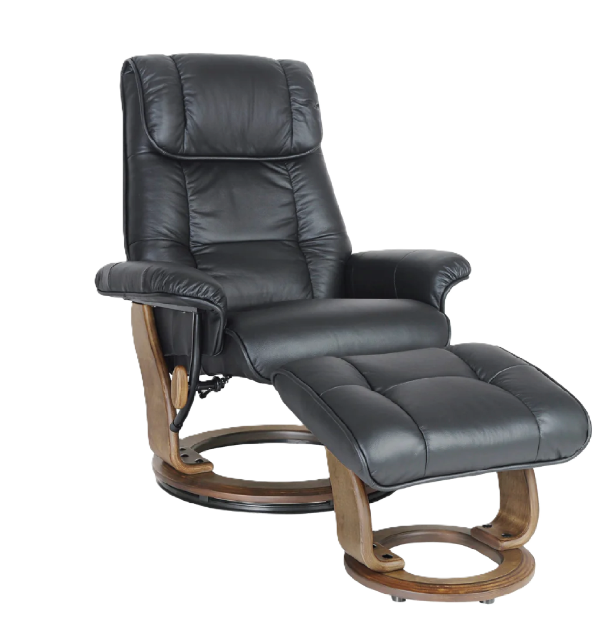 Marmo Chair & Footstool (Leather)