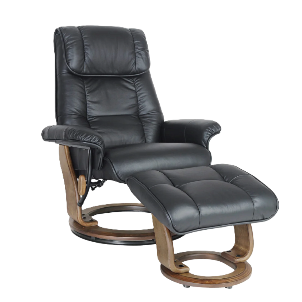 Marmo Chair & Footstool (Leather)