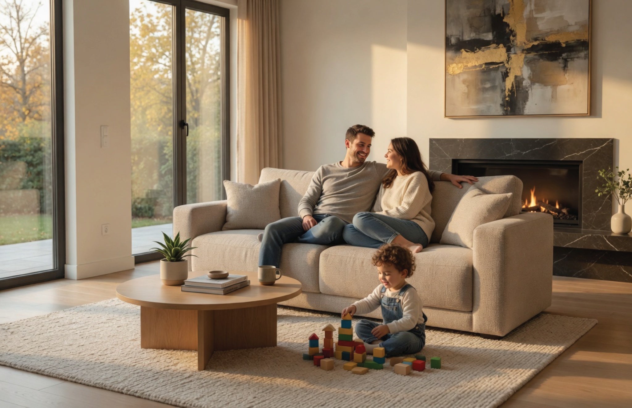 Pinecrest Lounge Suite - 3 & 2‑Seater Sofa (Beige)