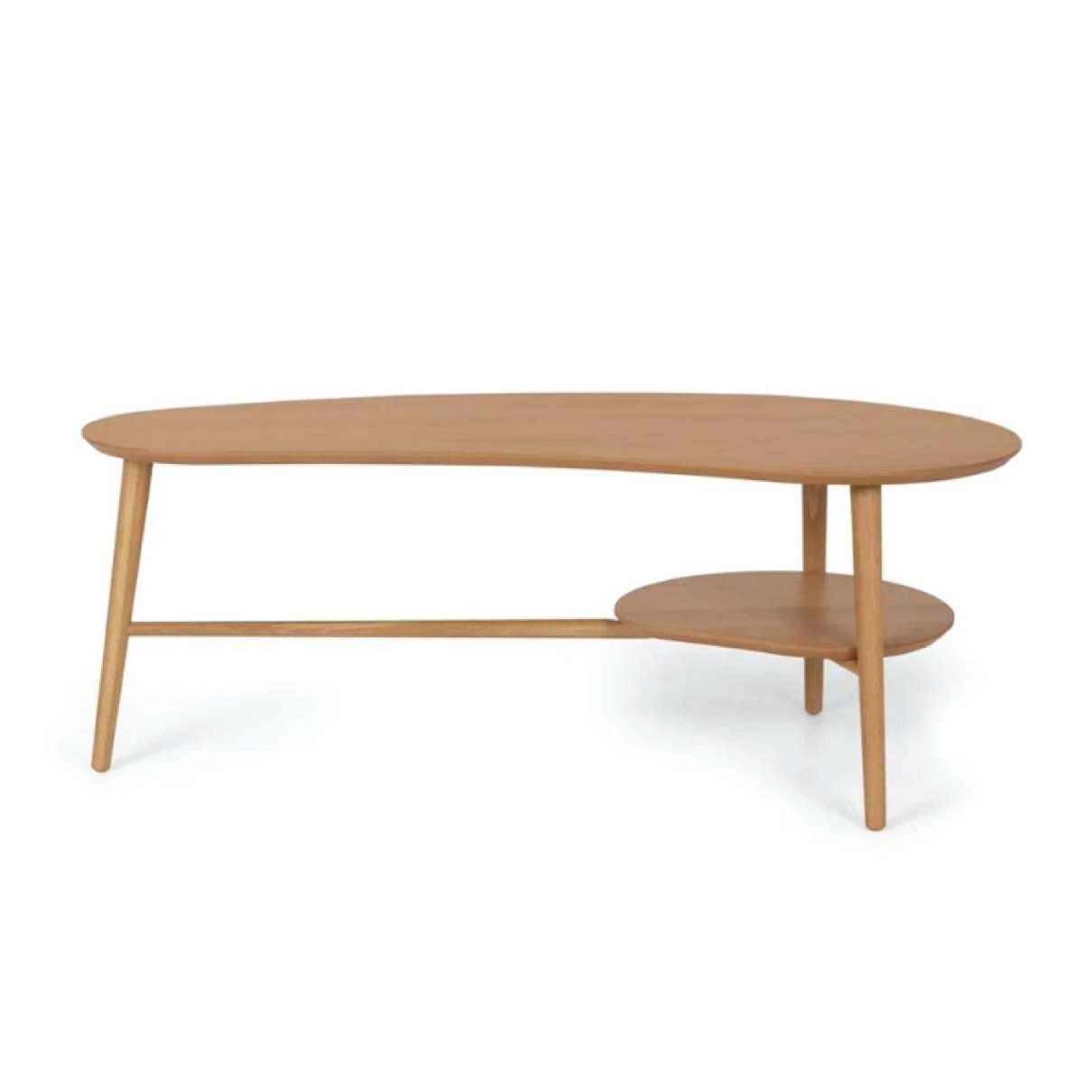 Oslo Coffee Table Shaped with Shelf