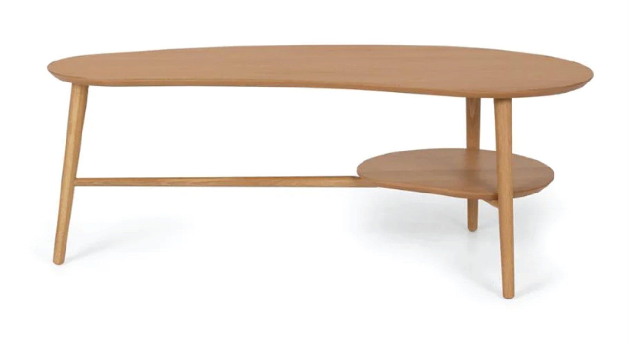 Oslo Coffee Table Shaped with Shelf