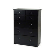 Regal 7 Drawer Black Highboy