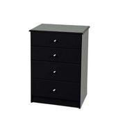 Regal 4 Drawer Black Tallboy