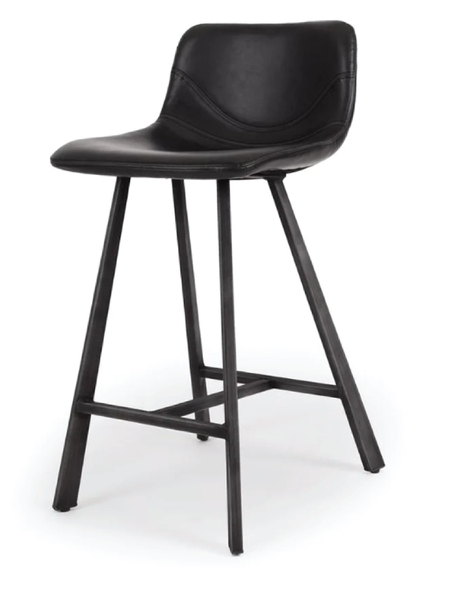 Rustic Barstool Vintage Black (PU)