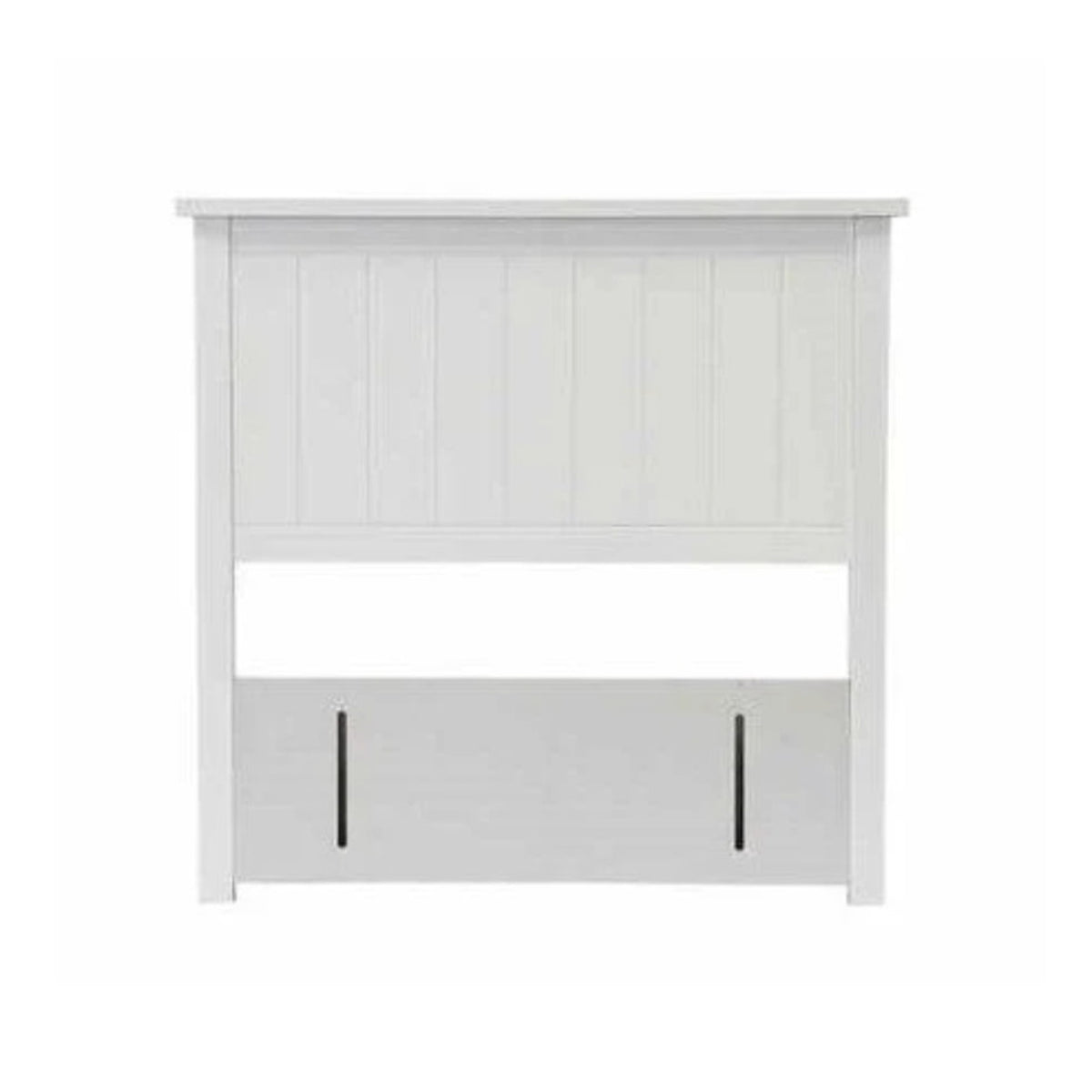 Blanc King Single/ Single White Grooved Headboard