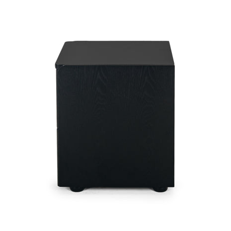 Cube Black Oak Side Table 2drw (Black Oak Top)